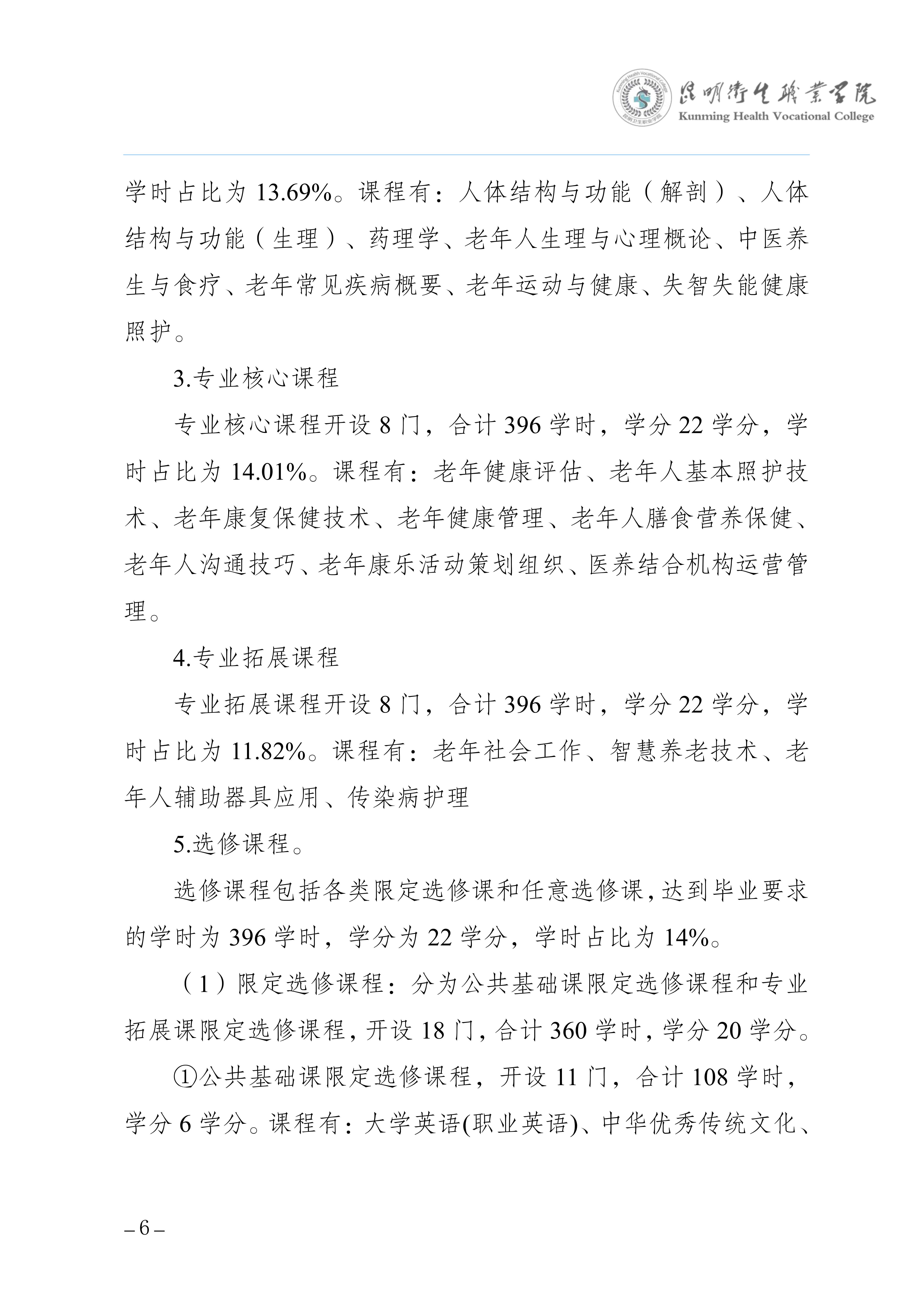 2026世界杯官网三年制专科老年保健与管理专业人才培养方案（供2025级三年制专科学生使用）_9.jpg